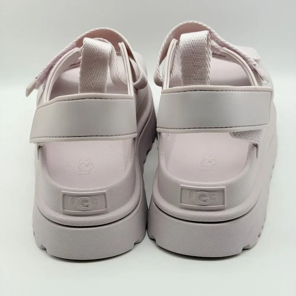 NWT UGG GoldenGlow Women's Light Pink Platform Sandals 10